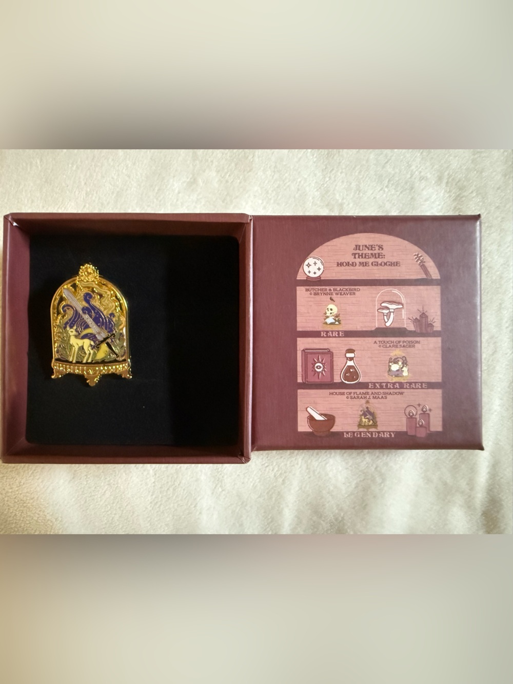 Bookish Box Enamel Pin
